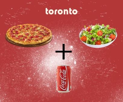 1 ΠΙΤΣΑ MEDIUM ΝΟ 10 + 1 ΣΕΦ +1 ΑΝΑΨΥΚΤΙΚΟ