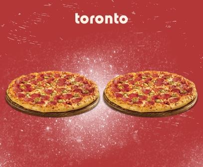 1 ΠΙΤΣΑ MEGA Νο11 + 1 ΠΙΤΣΑ MEGA Νο10